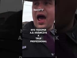 NYS TROOPER A.D. KRAWCZYK A TRUE PROFESSIONAL