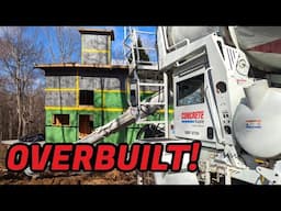 Building a Bridge to the Boat Cabin - Pouring the Footers