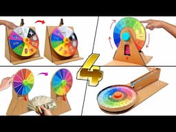 WOW‼️ 4 How To Make Spinning Wheel With Cardboard, Spin The Wheel, DIY Spinning Wheel