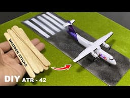 Making wooden plane ATR 42 Fedex