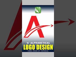 'A'- Alphabetical Logo Design in Corel Draw #shorts #short #coreldraw #coreldrawtutorial #corel