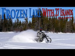 Frozen Lake On My eDirt Bike Studless  😱 27 Islands