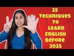 I challenge 🎯 you to follow 4 techniques and see results before 2025 #englishlearning