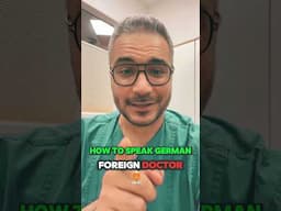 Foreign Doctor Rohit Batra Speaks Medical German- PG In Germany