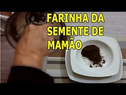 FARINHA DA SEMENTE DE MAMÃO Caseira e seus Benefícios #Receita Caseira 🌹 MARILENE SARAH FIALHO