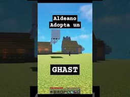 ¿Por qué ese aldeano tiene un ghast en el overworld del minecraft?