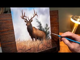 Oil Painting Step by Step - Rocky Mountain Elk Study