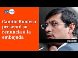 Camilo Romero presentó la renuncia a la embajada de Argentina para ser candidato presidencial