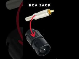 Rca to Xlr wiring diagram #shorts #audiocables #diy