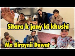 Sitara k jany ki khushi me biryani dawat vlog | babar akbar vlog