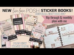 LIVE LOVE POSH NEUTRAL EDIT BOX SET | MONTHLY LAYOUT PLAN WITH ME | CLASSIC HAPPY PLANNER