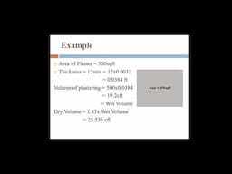 Calculation of cement and sand quantity in plastering works