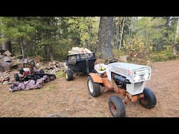 THE TENT , Cutting Down Another Tree at the Backwoods Cabin.