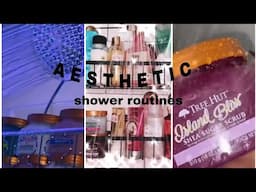 Aesthetic tik tok shower routines!🚿 - Tik Tok compilation🔮