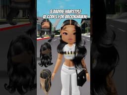 **BADDIE HAIRSTYLE CODES** BROOKHAVEN 🏡RP 💅✨️ #roblox #brookhavenrp #brookhavenidcodes