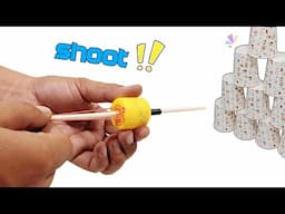 Can Shoot‼️How To Make Toy Gun With Bottle Caps | Rubber Band Gun | Mini Gun