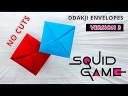 Learn How to Make Authentic Squid Game Ddakji Paper Game - No Scissors Needed!