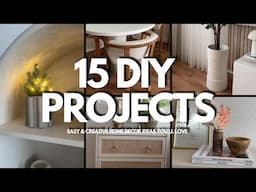 15 DIY PROJECTS | EASY & CREATIVE HOME DECOR IDEAS YOU’LL LOVE 🛠✨