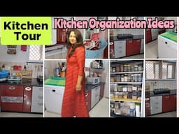 Kitchen Organization Ideas With Pantry Setting & Storage Organization|Kitchen Tour|Space Saving Tips