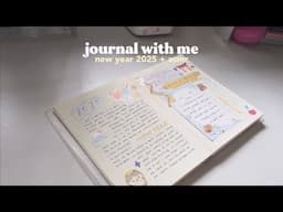 journal with me 🎀 new year 2025 + asmr, chill, de-stress