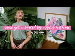 Let’s get inspired by plants 🌿 || riso printing, botanical garden, artist vlog