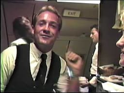 PAA Crew Home Video: POV from the galley on flight from MIA to LAX on an A300 (circa September 1988)