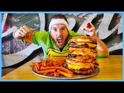 This Ultimate Pizza Cheeseburger Challenge is the PERFECT Fusion!