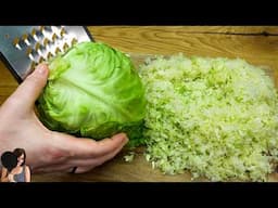 I take cabbage and 3 eggs. This recipe will drive you crazy! Family recipe! ASMR