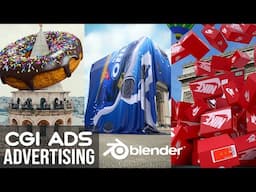 CGI ADS IN BLENDER | BLENDER VFX TUTORIAL | CGI ADS TUTORIAL 2025