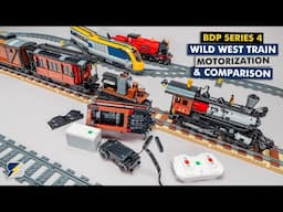 Bricklink Designer Program S4 Wild West Train motorization test & comparison