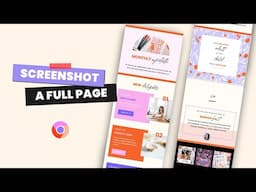 How to Screenshot a Full Website Page