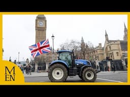 Live: Farmers stage inheritance tax tractor protest outside parliament