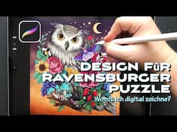 Ich male ein Puzzle Design für Ravensburger und verrate Euch welches Programm ich nutze 🎨