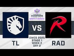 Team Liquid vs Rad Esports | OWCS 2025 NA | Stage 1 Week 2 Day 2