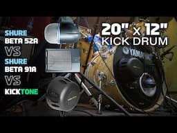 KickTone vs Shure Beta 52A vs 91A on 20" x 12" Kick Drum. Morton Microphone Systems MMS Sub Mic Bass