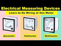 Connection Diagram of Voltmeter, Ammeter and Wattmeter @TheElectricalGuy