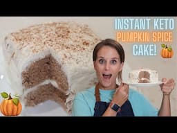 Instant Keto Pumpkin Spice Cake!