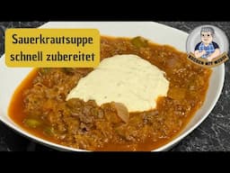 Sauerkrautsuppe schnell zubereitet