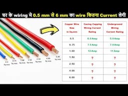 How Much Current Can we Flow from a Wire Which is Used for House Wiring @TheElectricalGuy