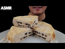 ASMR | Frozen Brown Sugar Boba Crepe Cake | The Hangry Mole