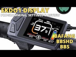 Bafang BBSHD BBS EKD01 Ebike Display Programming Settings and Review