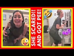 Scare Cam Womens Best Reactions 2021 : Try Not To Laugh | SR#09