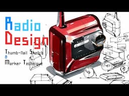 Radio design sketch & marker