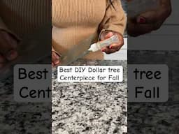 Easy DIY Lighted Fall Centerpiece with Dollar Tree Supplies