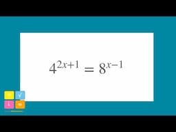 Exponential Equation find the Common Base - Worked Example