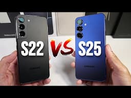 Samsung Galaxy S25 VS Samsung Galaxy S22! (Camera Comparison, PUBG & Display & Speed)