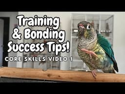 Bird Training Tips For Bonding Success - Core Parrot Training Skills Video 1 | TheParrotTeacher