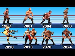 THE ROCK, DWAYNE JOHNSON evolution in video games [1998 - 2024]