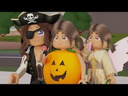 GOING TRICK OR TREATING WITH MY FAMILY | Roblox Roleplay