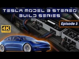 Tesla Model 3 Custom Stereo Build Series - Ep. 3 / Wiring, Speakers, Amps and Radar